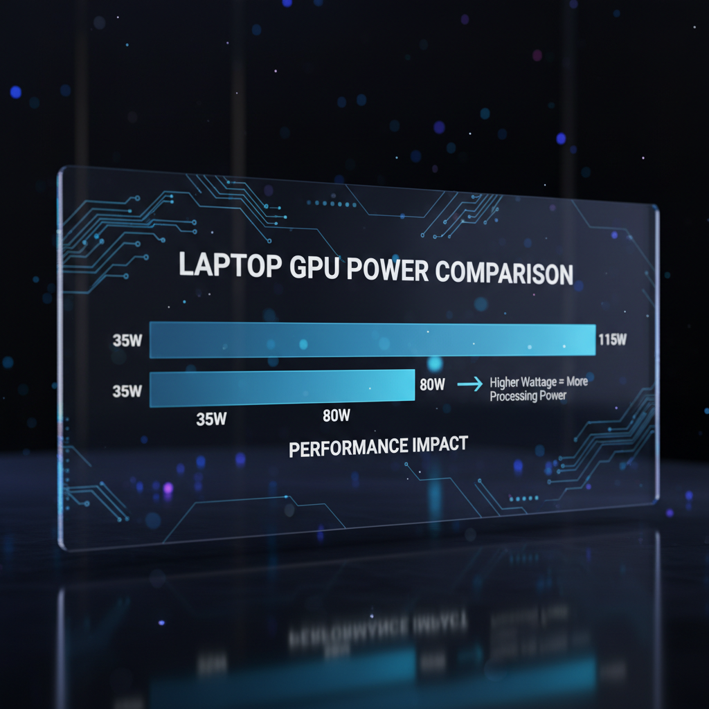 Chart showing TGP wattage performance impact on RTX 4060 laptops