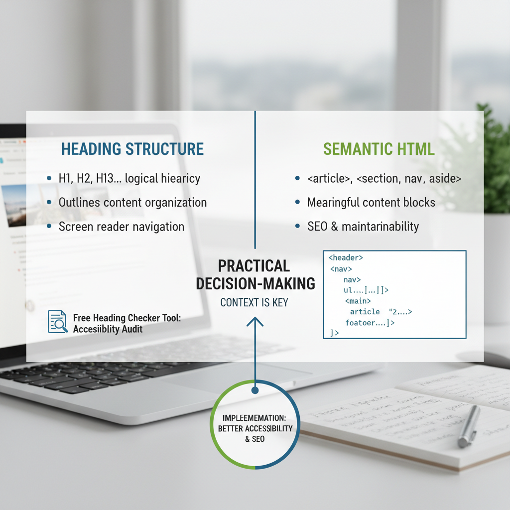 heading structure vs semantic html detailed workflow visual 1