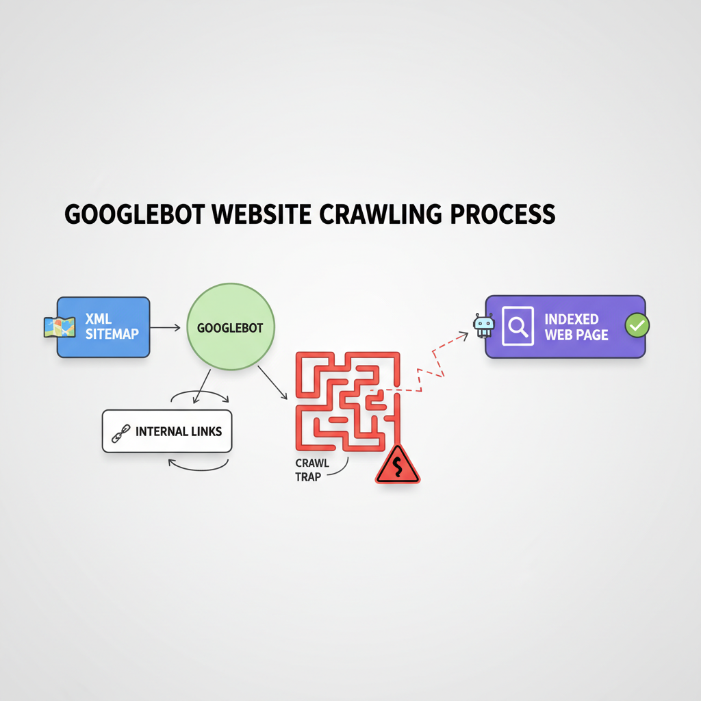 Flowchart demonstrating how internal linking and crawl budget optimization fix indexing issues.